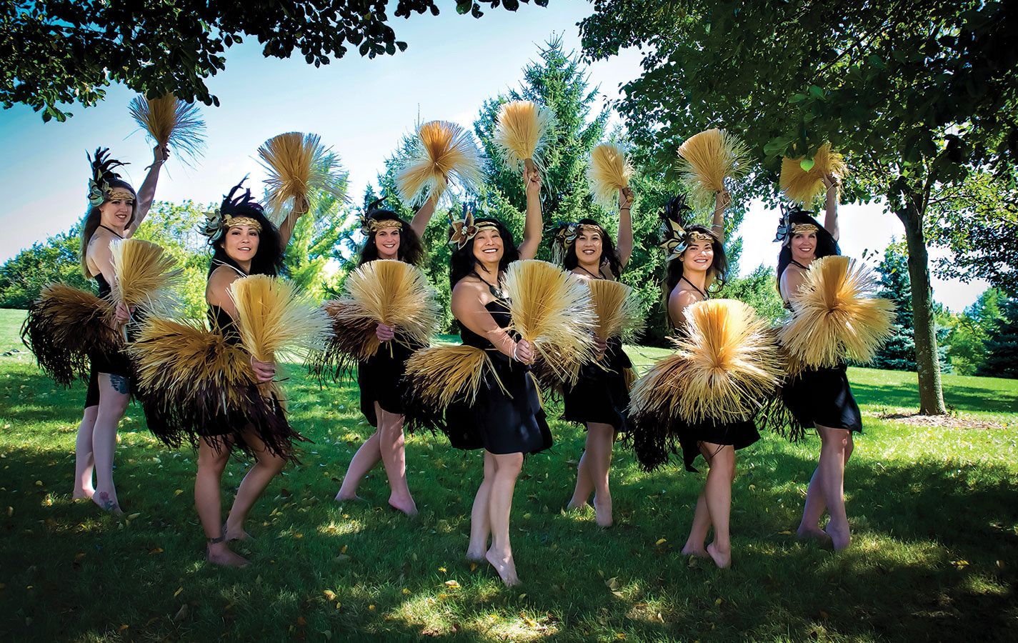 Hawaiian Dancers.